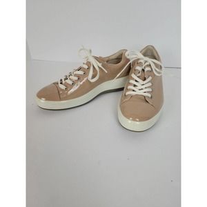 Ecco Women's Sneakers in Beige and White